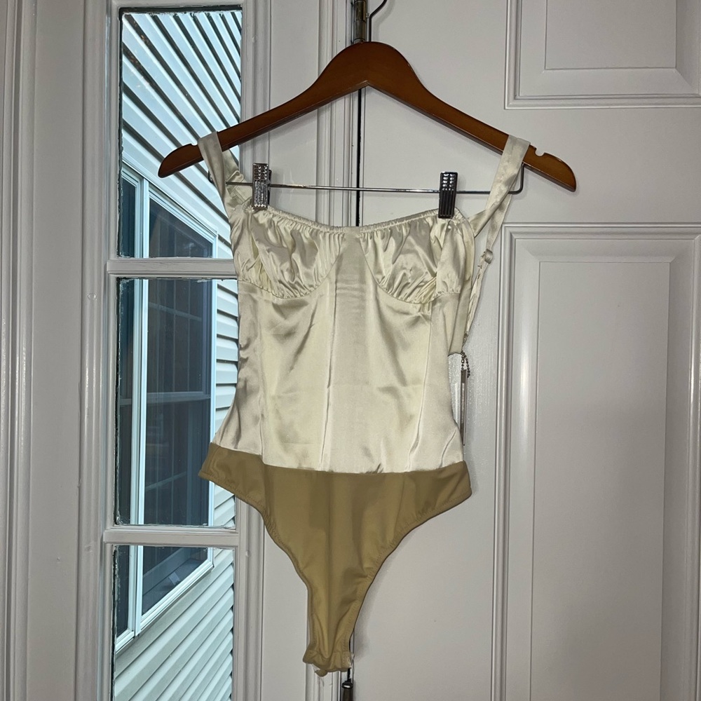 Danielle Bernstein Cream Bodysuit